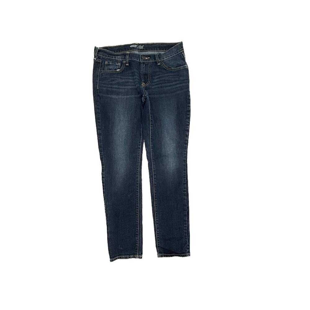 Old Navy The Flirt Skinny Women's size 8P Dark‎ Wash Blue Denim Jeans